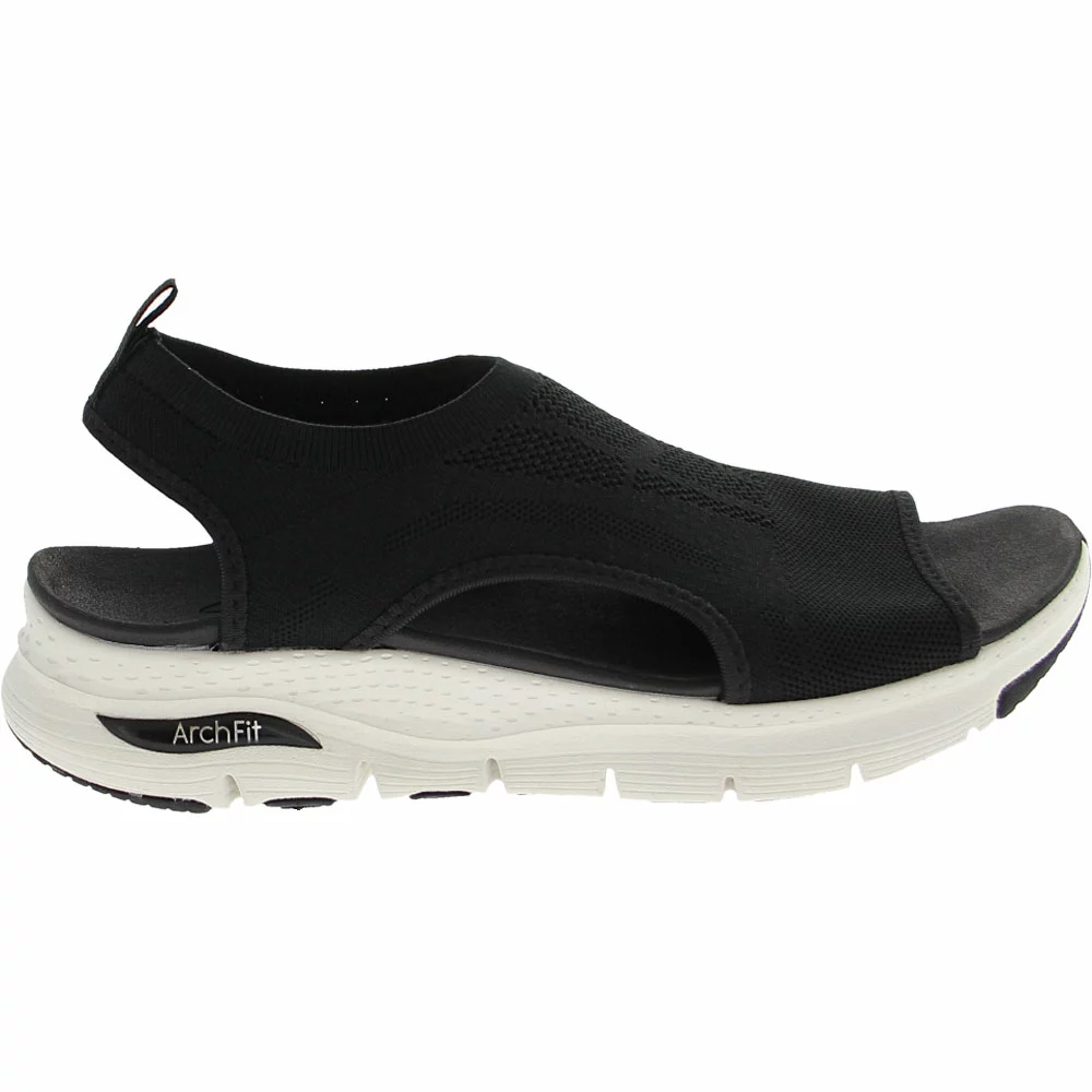 Skechers Arch Fit City Catch Womens Sandals Black White
