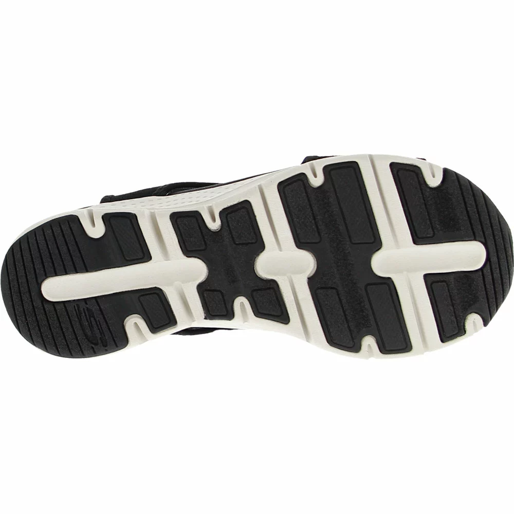 Skechers Arch Fit City Catch Womens Sandals Black White - Image 4