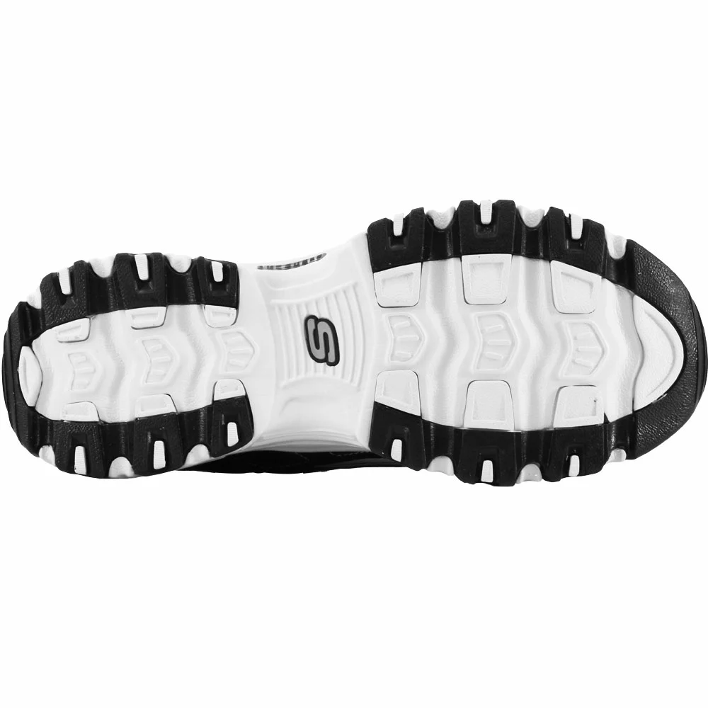 Skechers Dlites Biggest Fan Running Shoes - Womens Black White - Image 4