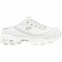 Skechers Dlites Bright Sky Running Shoes - Womens White Silver