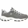 Skechers Dlites Me Time Lifestyle Shoes - Womens Gray White