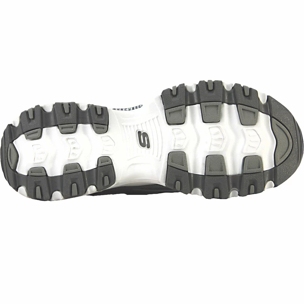 Skechers Dlites Me Time Lifestyle Shoes - Womens Gray White - Image 4