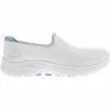Skechers Go Walk 6 Clear Virtue Walking Shoes - Womens White Blue