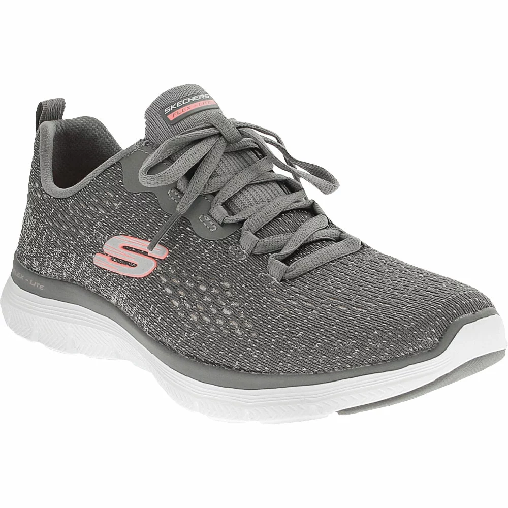 Skechers Flex Appeal 4 Vividspi Lifestyle Shoes - Womens Grey - Image 2