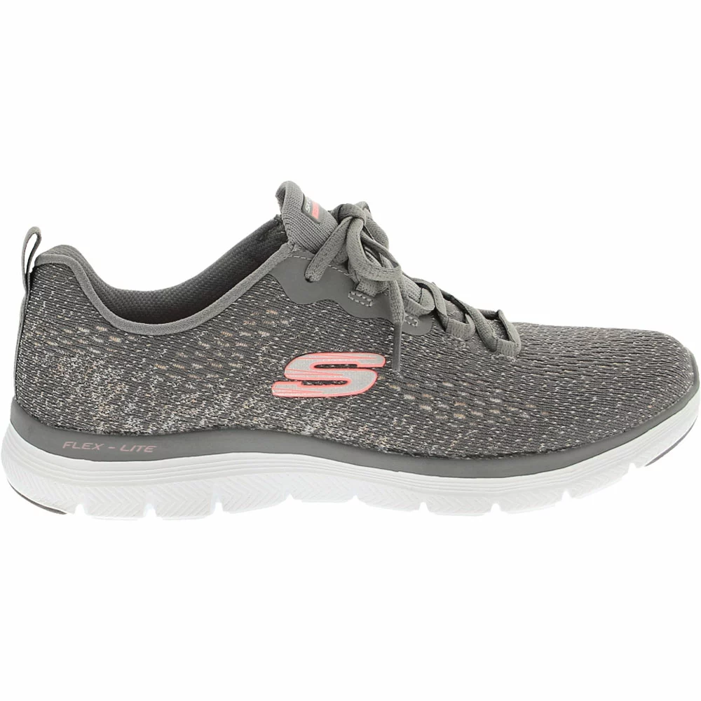 Skechers Flex Appeal 4 Vividspi Lifestyle Shoes - Womens Grey
