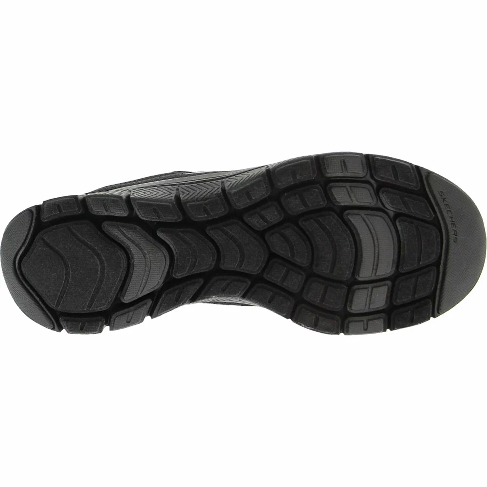 Skechers Flex Appeal 4 Brillian Lifestyle Shoes - Womens Black Black - Image 4