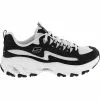 Skechers D'Lites Arch Fit Better Me Womens Lifestyle Shoes Black White