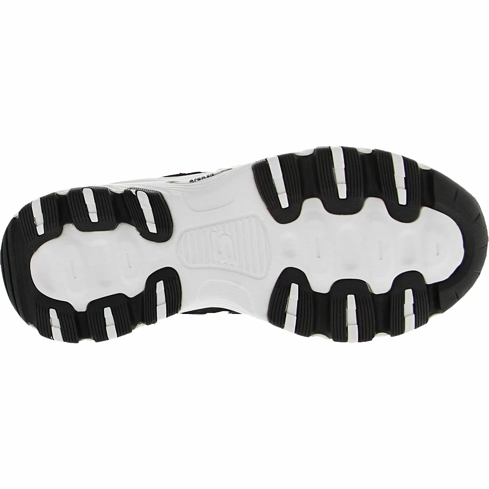 Skechers D'Lites Arch Fit Better Me Womens Lifestyle Shoes Black White - Image 4