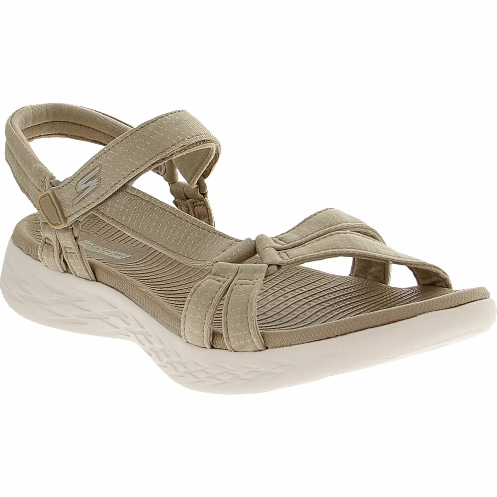 Skechers On The Go 600 Brillian Slide Sandals - Womens Natural - Image 2