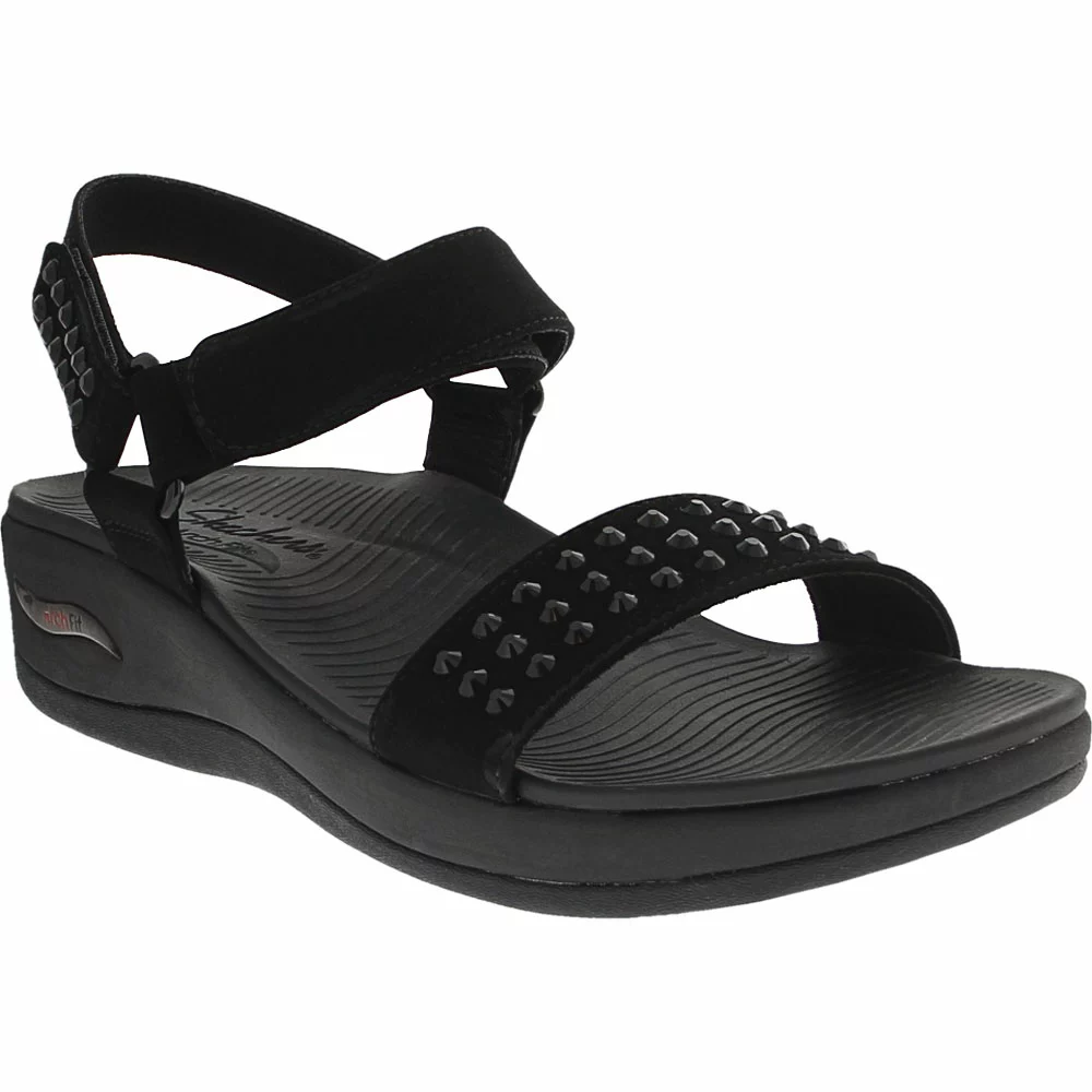 Skechers Arch Fit Sunshine Going Steady Sandals - Womens Black - Image 2