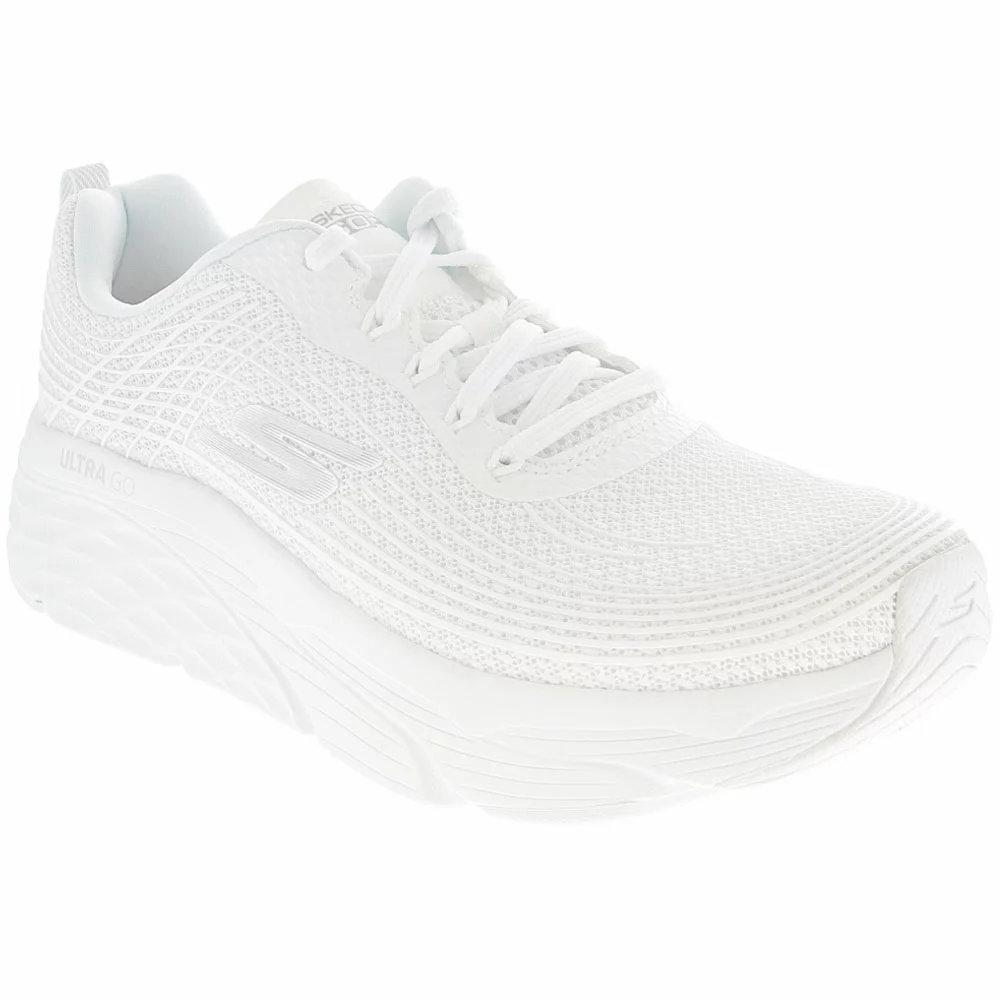 Skechers Max Cushion Elite Walking Shoes - Womens White - Image 2