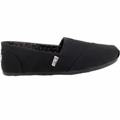 Skechers Bobs Plush Peace Love Slip On Casual Shoes - Womens Black