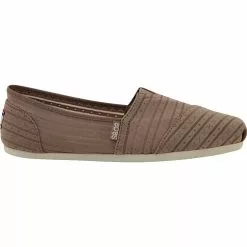 Skechers Bobs Plush Urban Rose Slip On Casual Shoes - Womens Taupe