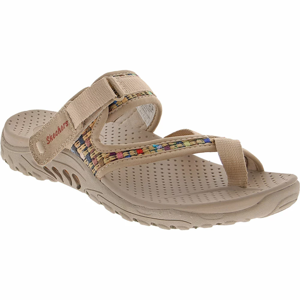 Skechers Reggae Mad Swag Flip Flops - Womens Natural - Image 2