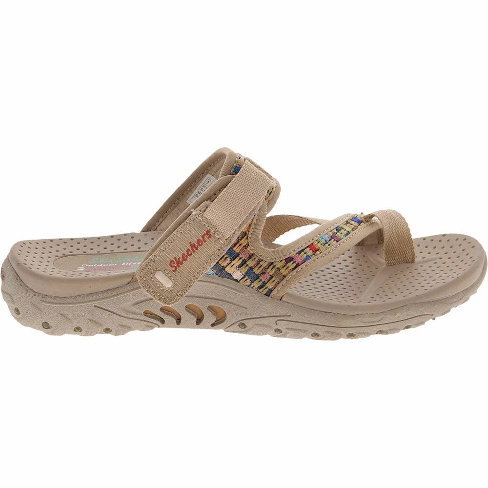 Skechers Reggae Mad Swag Flip Flops - Womens Natural