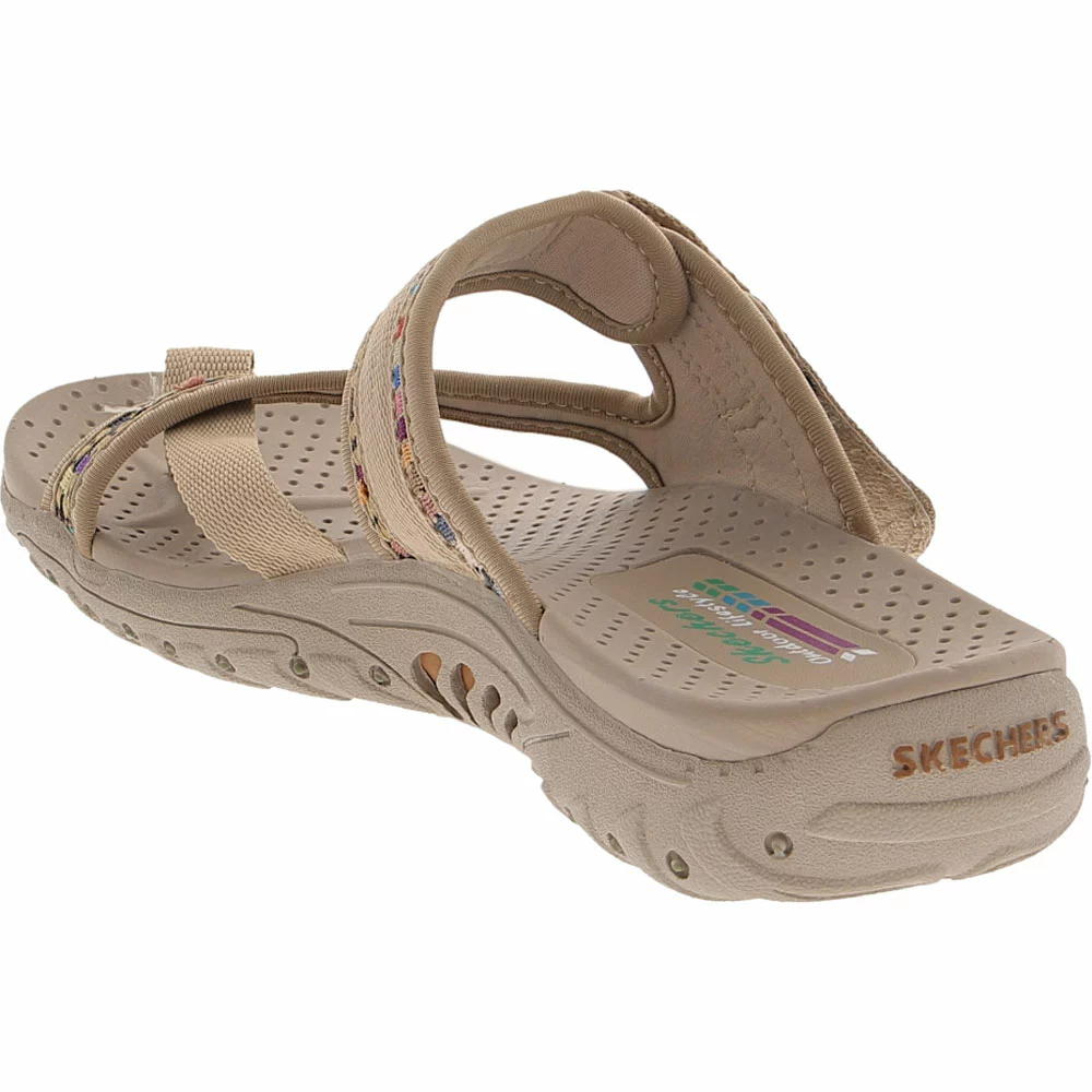 Skechers Reggae Mad Swag Flip Flops - Womens Natural - Image 3