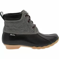 Skechers Pond Lil Puddles Rubber Boots - Womens Black Grey