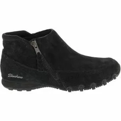 Skechers Bikers Zip Casual Boots - Womens Black