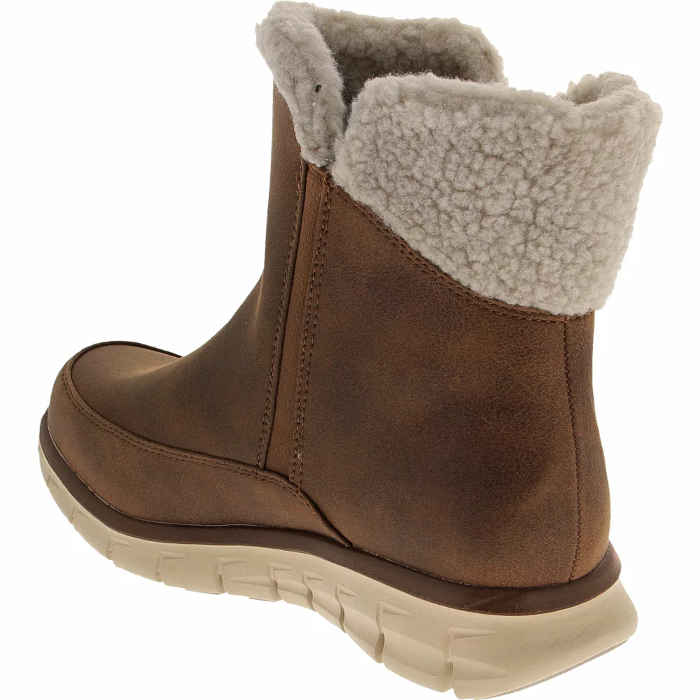 Skechers Synergy Collar Winter Boots - Womens Chestnut - Image 3