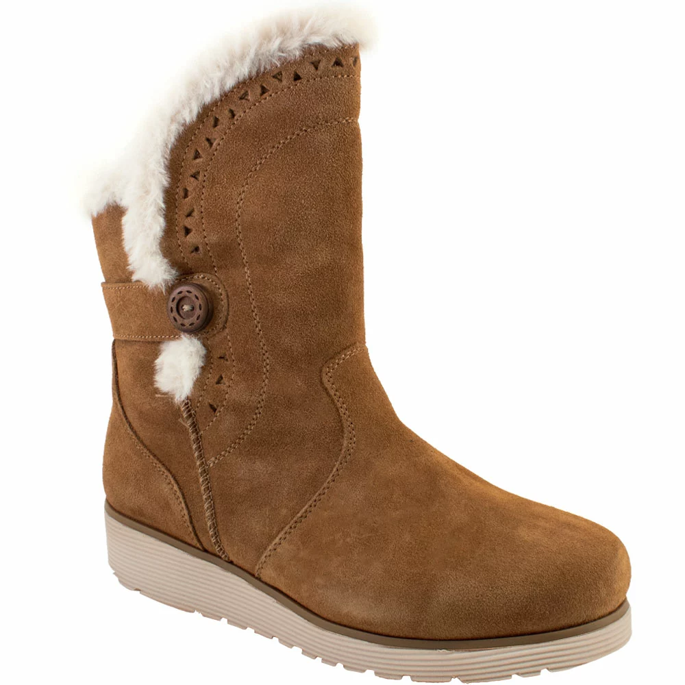 Skechers Keepsakes Wedge Cozy P Winter Boots - Womens Tan - Image 2