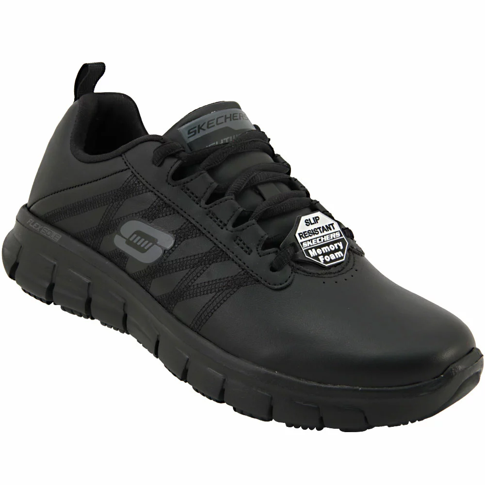 Skechers Work Erath Non-Safety Toe Work Shoes - Womens Black - Image 2