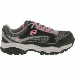 Skechers Work Biscoe Steel Toe Work Shoes - Womens Black Grey