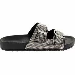 Madden Girl Teddy Womens Footbed Sandals Black