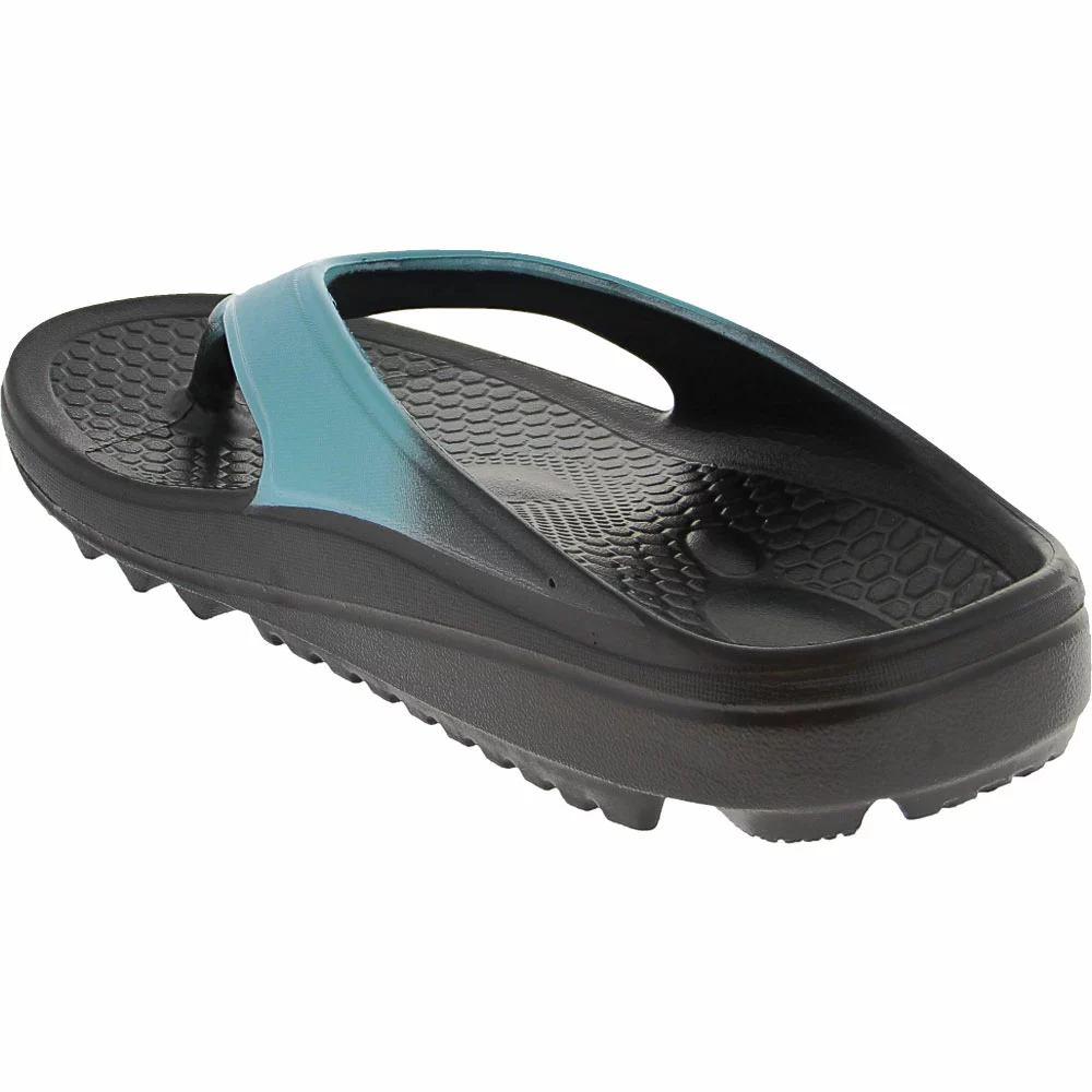 Spenco Insoles Spenco Fusion 2 Fade Thong Flip Flops - Womens Black Blue - Image 3