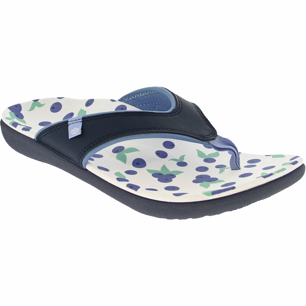 Spenco Insoles Spenco Yumi Fruitopia Thong Flip Flops - Womens Blue - Image 2