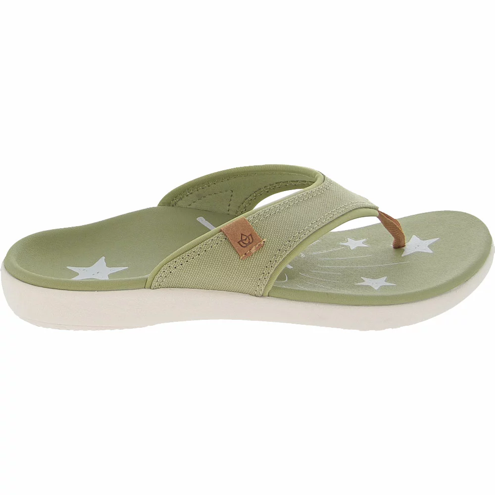 Spenco Insoles Spenco Yumi Believe Thong Flip Flops - Womens Olive