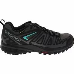 Salomon X Crest Gtx Waterproof Hiking Shoes - Womens Magnet Black Atlantis