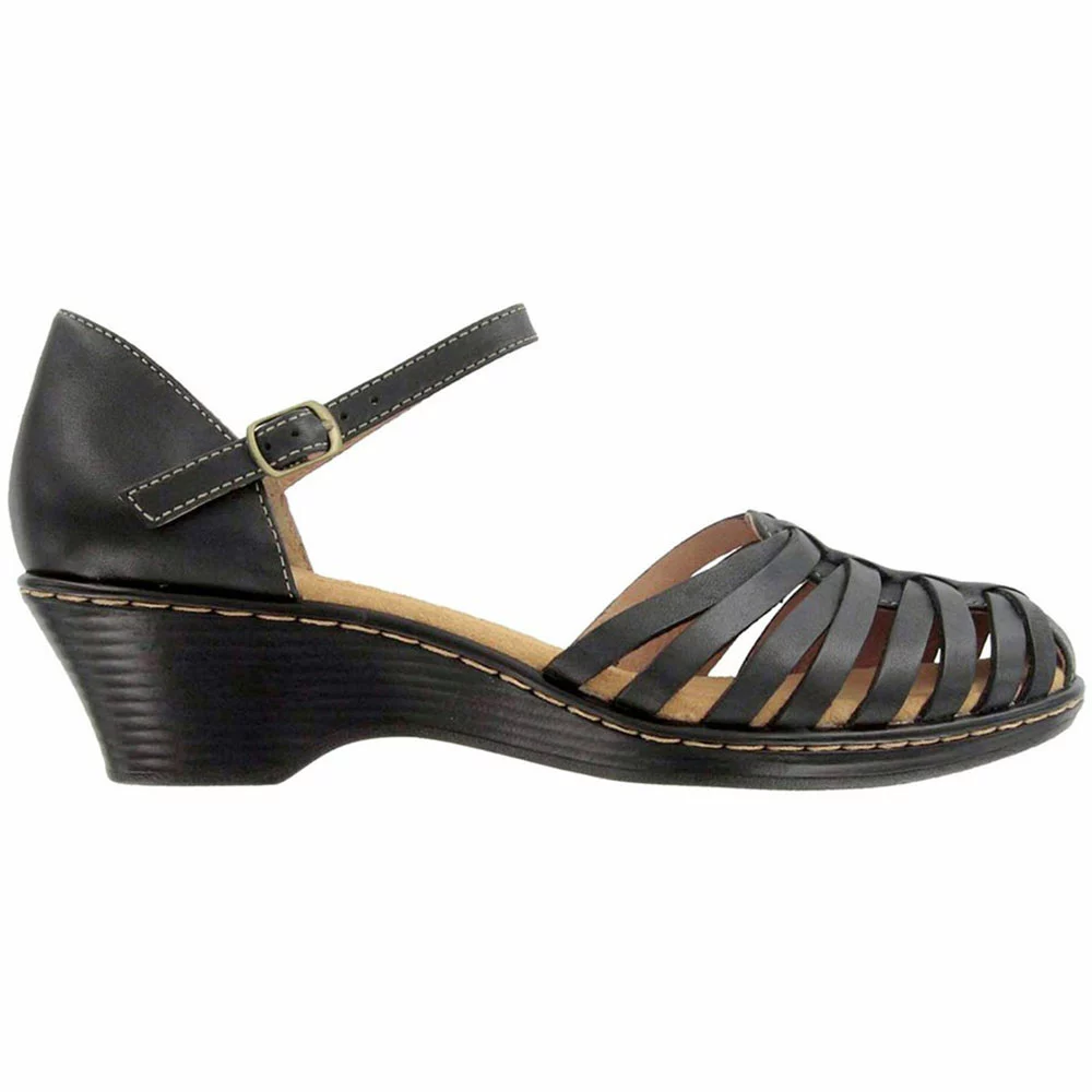 Softspots Tatianna Ankle Strap Sandals - Womens Black