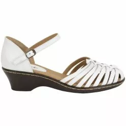 Softspots Tatianna Ankle Strap Sandals - Womens White