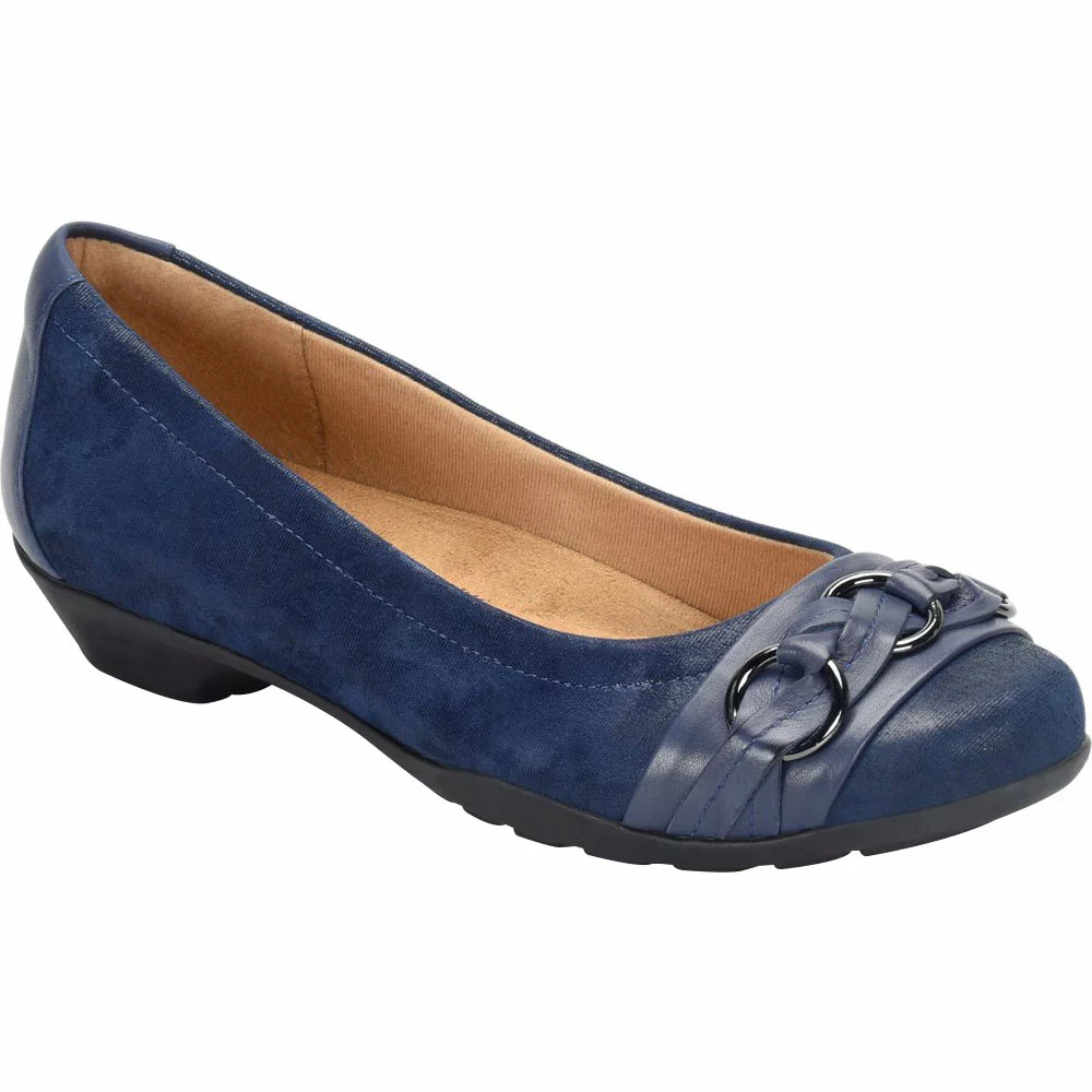 Softspots Posie Slip On Casual Shoes - Womens Peacoat Navy - Image 2