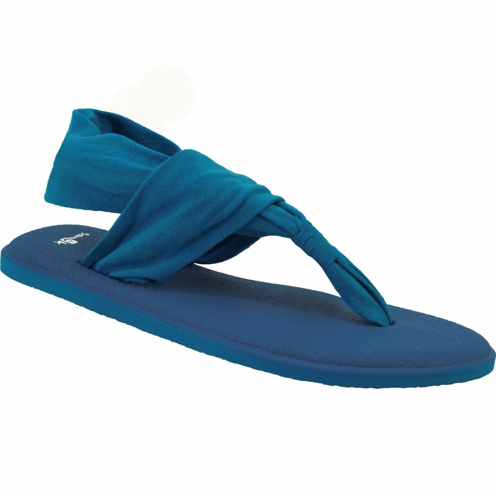 Sanuk Yoga Sling 2 Spectrum Flip Flops - Womens Blue - Image 2