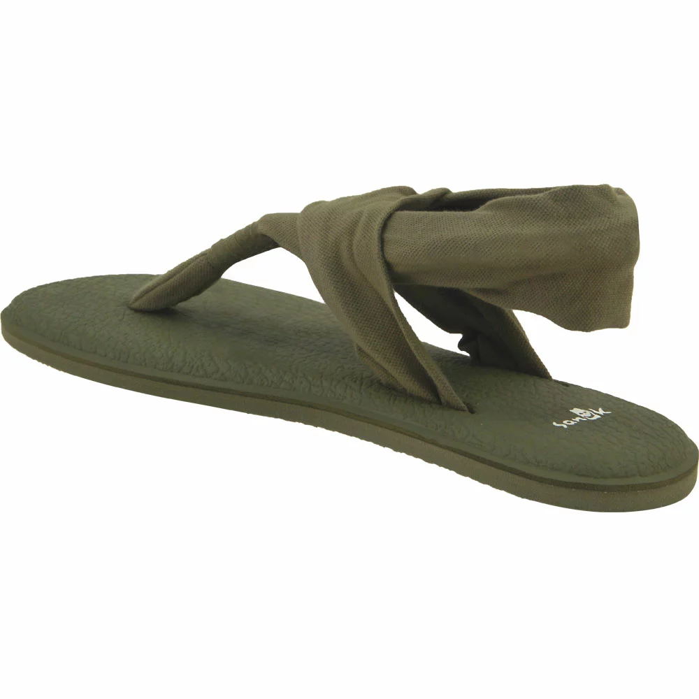 Sanuk Yoga Sling 2 Spectrum Flip Flops - Womens Olive - Image 3