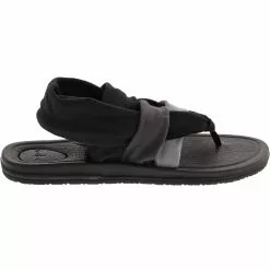 Sanuk Yoga Sling 3 Flip Flops - Womens Grey Black