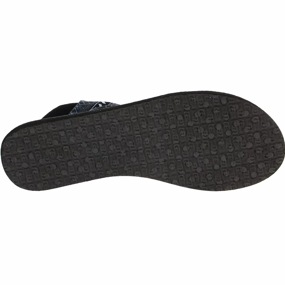 Sanuk Yoga Sling 2 Prints Flip Flops - Womens Abbot Kinney Black - Image 4