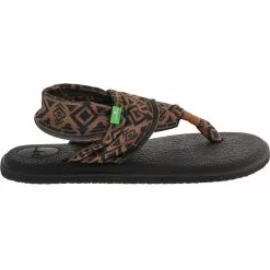 Sanuk Yoga Sling 2prints Flip Flops - Womens Skyland Brown