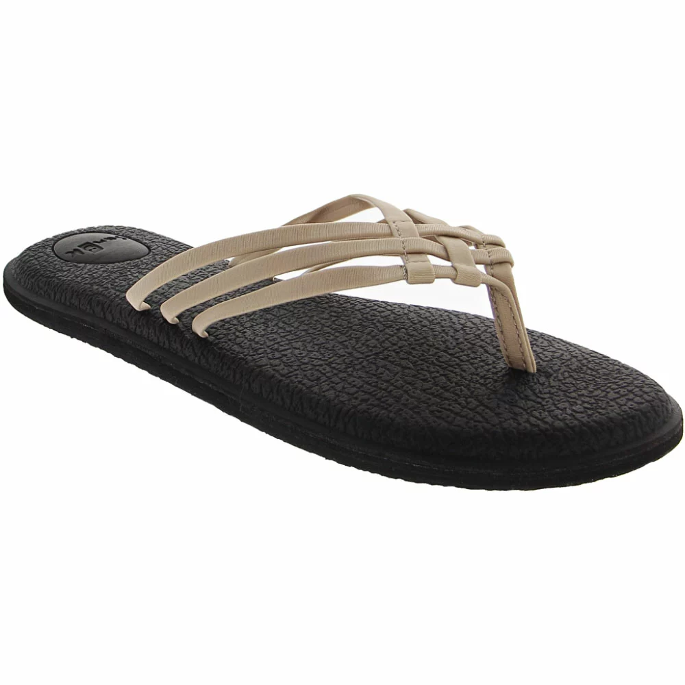 Sanuk Yoga Salty Flip Flops - Womens Natural - Image 2