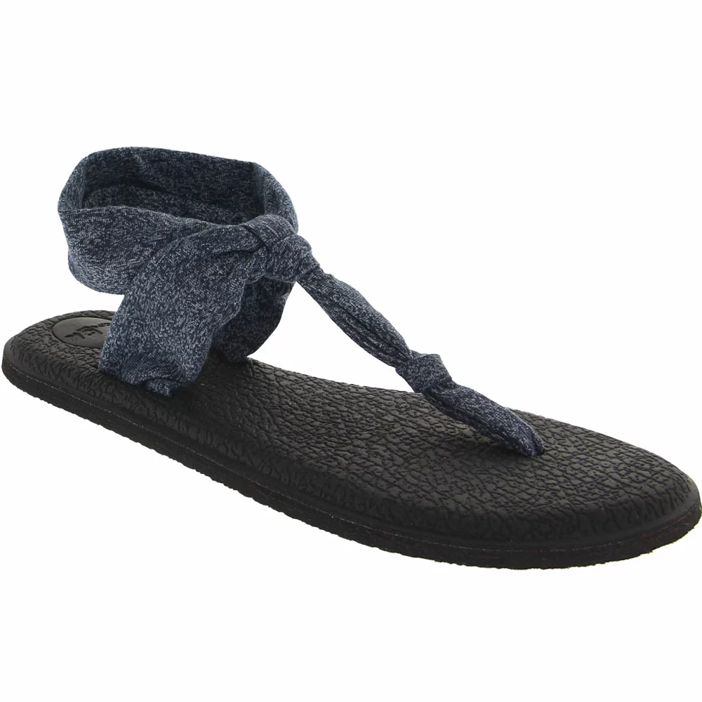 Sanuk Yoga Sling Ella Flip Flops - Womens Heather Black Iris - Image 2