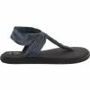 Sanuk Yoga Sling Ella Flip Flops - Womens Heather Black Iris