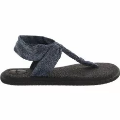 Sanuk Yoga Sling Ella Flip Flops - Womens Heather Black Iris