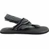 Sanuk Yoga Sling2 Flip Flops - Womens Black White