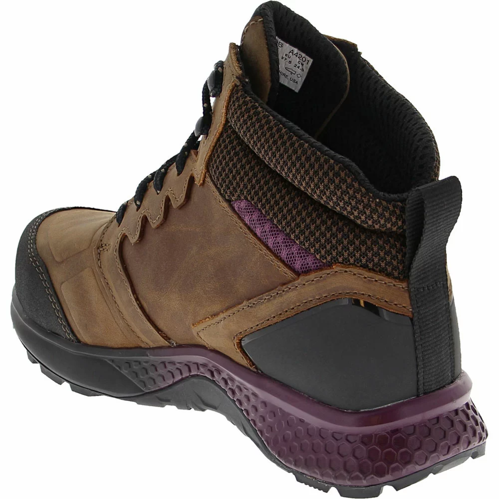Timberland Pro Boots Timberland PRO Reaxion Mid Composite Toe Work Boots - Womens Brown - Image 3