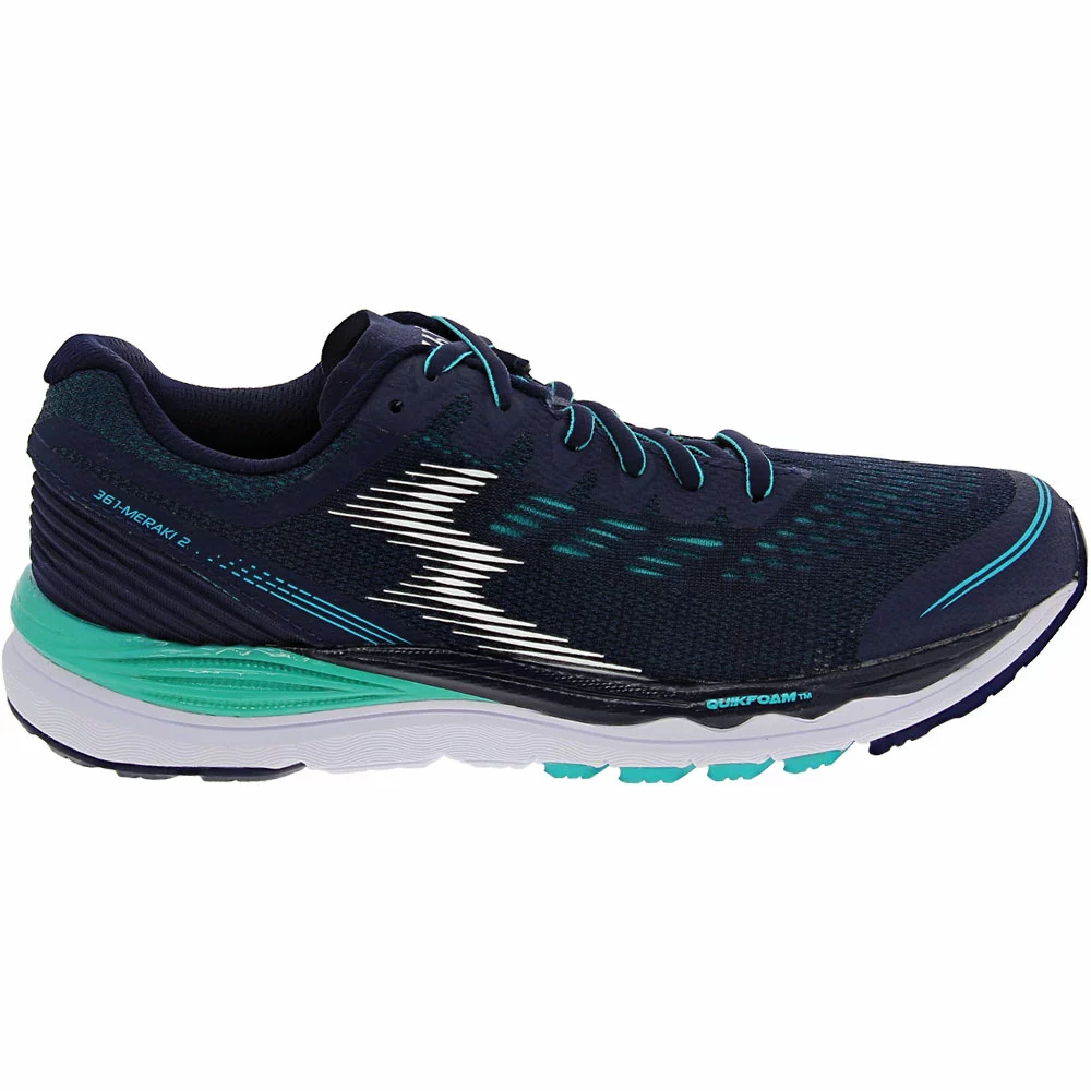 361 Degrees Meraki 2 Running Shoes - Womens Eclipse Peacock