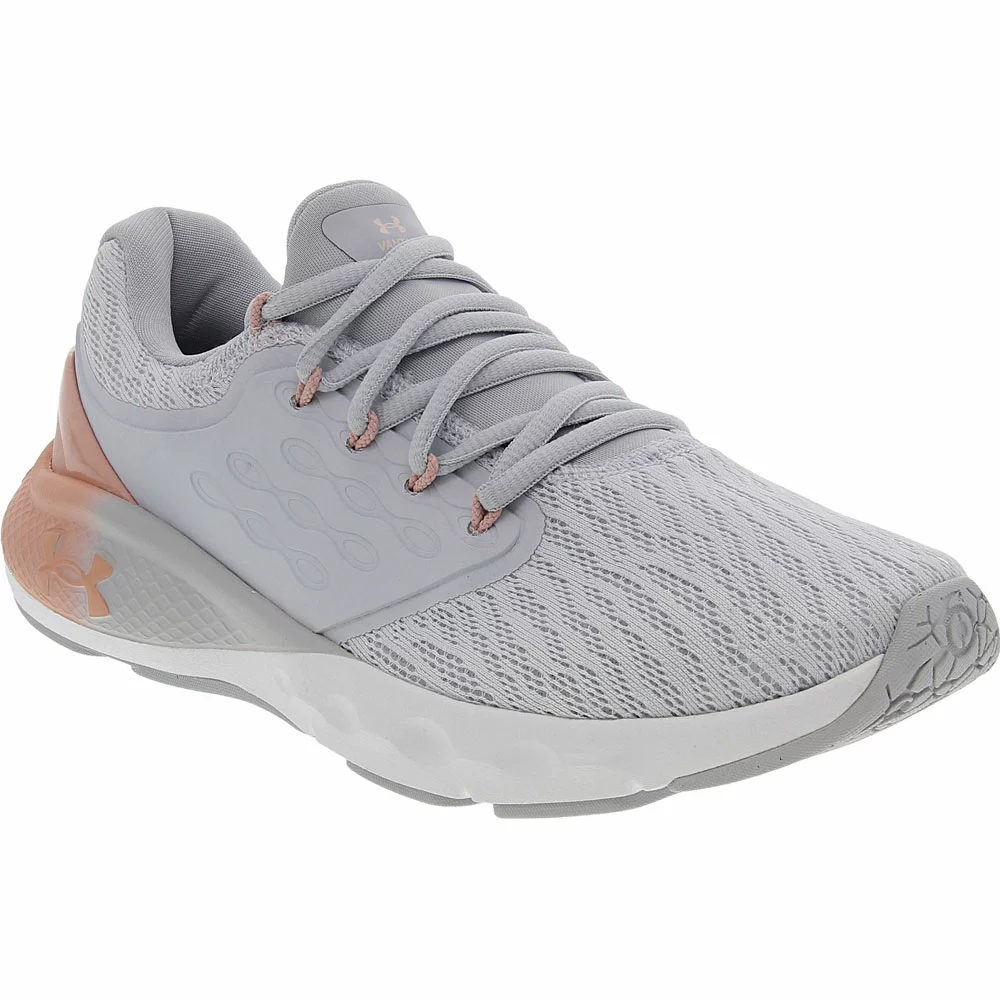 Under Armour Charged Vantage Running Shoes - Womens White Grey Mauve - Image 2