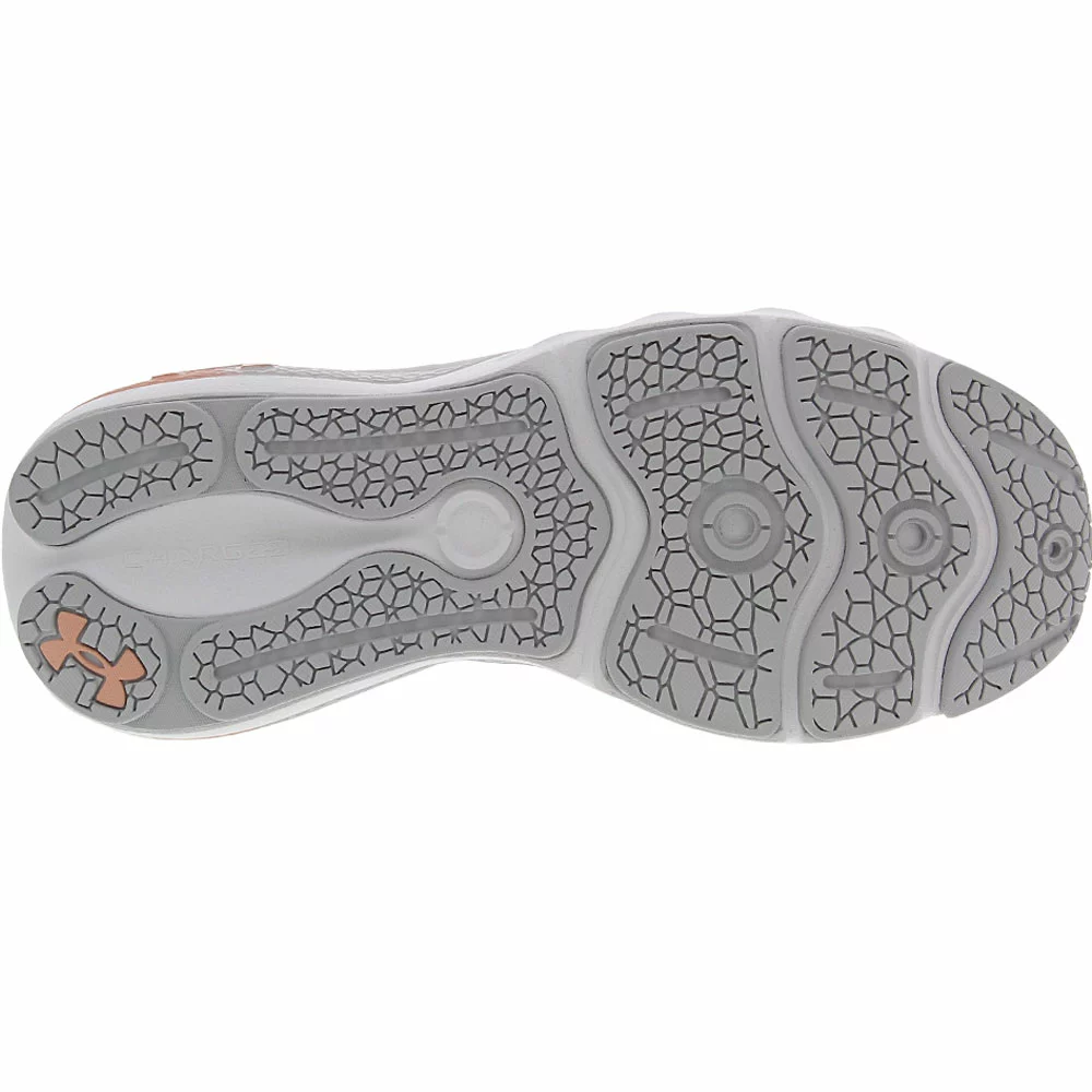 Under Armour Charged Vantage Running Shoes - Womens White Grey Mauve - Image 4