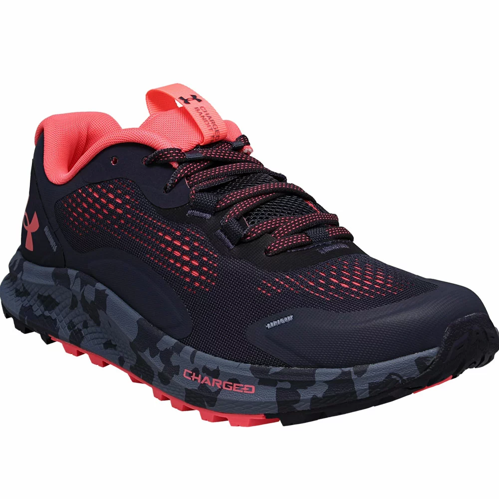Under Armour Charged Bandit TR 2 Trail Running Shoes - Womens Grey Red - Image 2