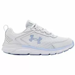 Under Armour Charged Assert 9 Running Shoes - Womens Grey White Blue